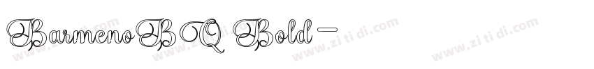 BarmenoBQ Bold字体转换